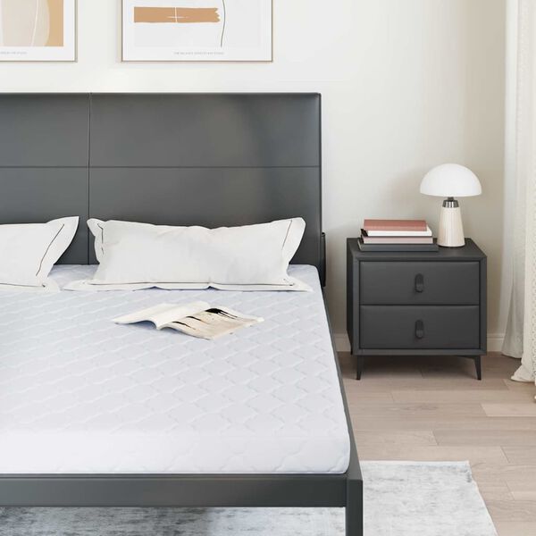 vidaXL Madrass Vit 180 x 200 cm Jacquardtyg