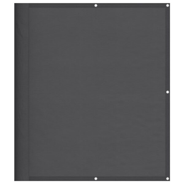 vidaXL Balkongsk&auml;rm antracit 120x800 cm 100% polyester oxford