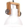 vidaXL H&auml;nglampa industriell 25 W vit rund 19 cm E27