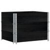 vidaXL Odlingsl&aring;da svart 80x60 cm massiv furu
