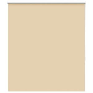 vidaXL Rullgardin m&ouml;rkl&auml;ggningsbeige 140x130 cm tyg bredd 136,6 cm