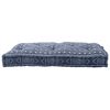 vidaXL Soffkudde Indigo Tryck 120 x 80 x 12 cm tyg