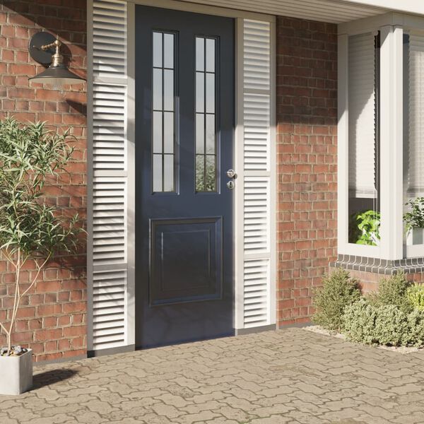 vidaXL F&ouml;nsterfilm frostad randigt m&ouml;nster 90x500 cm PVC