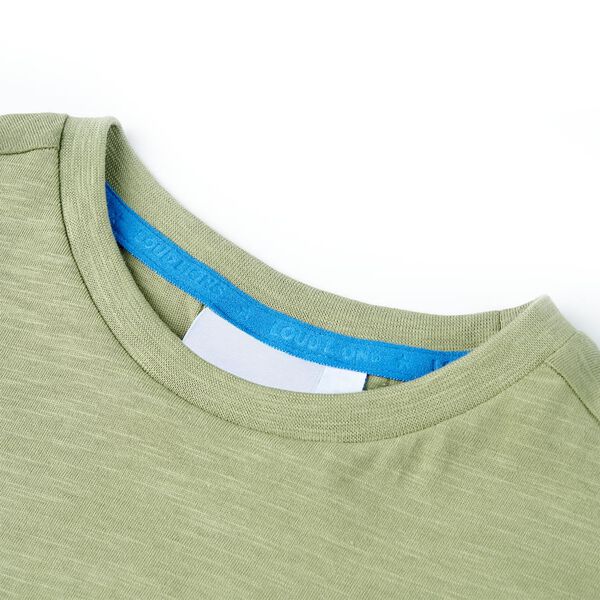 T-shirt f&ouml;r barn ljus khaki 116