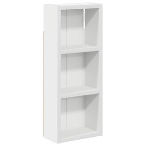 vidaXL Badrumsv&auml;ggsk&aring;p med hylla Vit 20 x 10 x 50 cm Konstruerat tr&auml;