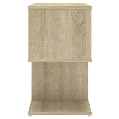 vidaXL Sängbord sonoma-ek 50x30x51,5 cm konstruerat trä