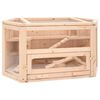 vidaXL Hamsterbur 80x40x43 cm massivt grantr&auml;