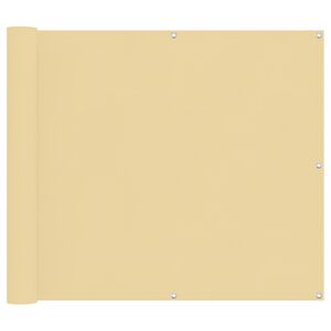 vidaXL Balkong Sk&auml;rm Sand 100 x 400 cm Oxford Tyg