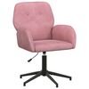 vidaXL Svanstol 54 x 55 x 90 cm Rosa Sammet