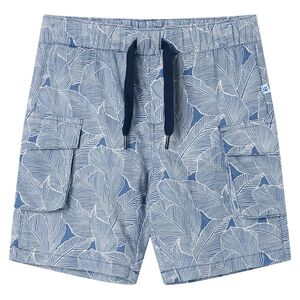 Barnshorts med sn&ouml;re m&ouml;rkbl&aring; 104