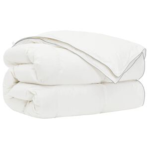 vidaXL Dunt&auml;cke FULDA 152 x 203 cm 4 &aring;rstider 310 GSM 90% G&aring;sdun Vit