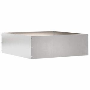 vidaXL Kant f&ouml;r gr&auml;smatta 40 x 40 x 13 cm Rostfritt st&aring;l Silver
