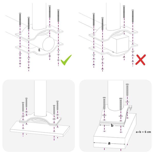 vidaXL Infällbar sidomarkis 100x300 cm brun