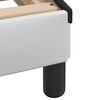 vidaXL Bed "Viana" with Mattress White and Black 80x200 cm Faux Leather