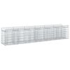 vidaXL Gabion upph&ouml;jd s&auml;ng 2 st 300 x 50 x 60 cm Galvaniserat st&aring;l