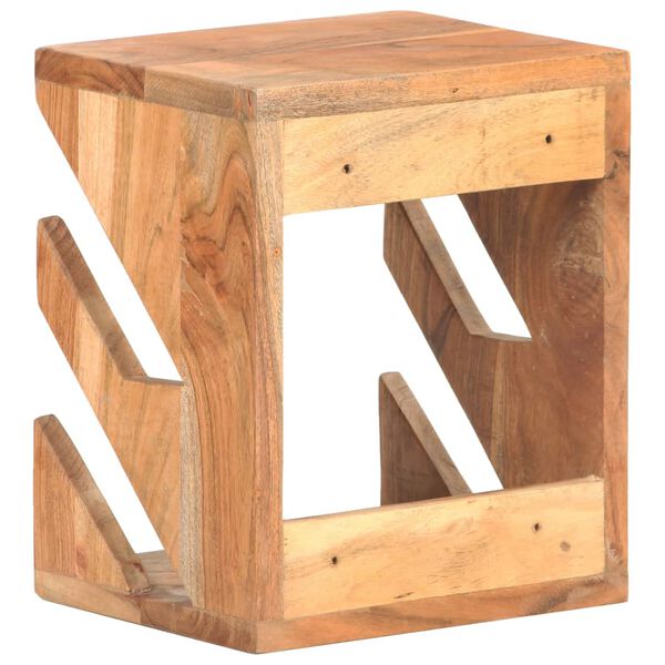 vidaXL Väggmonterad skateboardhållare 25x20x30 cm massivt akaciaträ