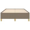 vidaXL S&auml;ngram utan madrass taupe 120x200 cm tyg