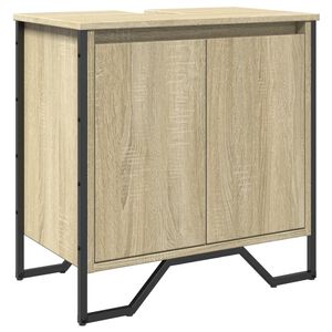 vidaXL Tv&auml;ttst&auml;llssk&aring;p sonoma-ek 60x35x60 cm konstruerat tr&auml;