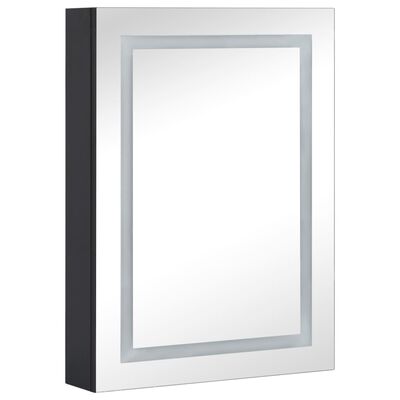 vidaXL Spegelskåp med LED 50x13x70 cm