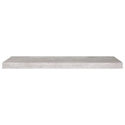 vidaXL Svävande vägghyllor 2 st betonggrå 80x23,5x3,8 cm MDF