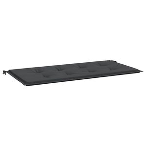 vidaXL B&auml;nkdyna f&ouml;r tr&auml;dg&aring;rden svart 120x50x3 cm oxfordtyg
