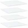 vidaXL Hyllplan 4 st vit 40x40x1,5 cm konstruerat tr&auml;