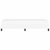 vidaXL S&auml;ngram med madrass Ren Vit 80 x 200 cm tyg