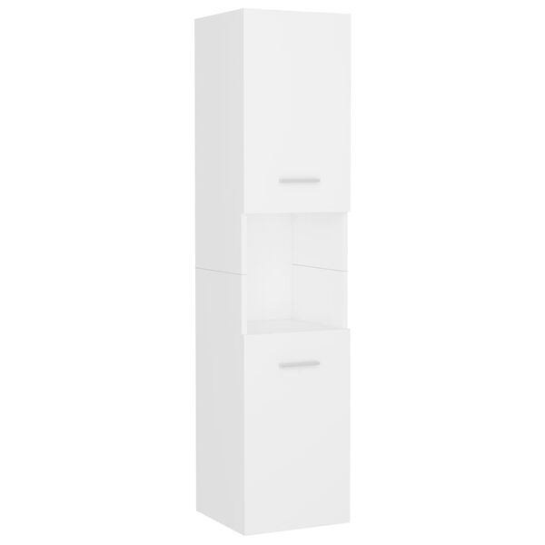 vidaXL Badrumsm&ouml;bler set vit konstruerat tr&auml;