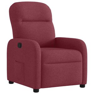 vidaXL Reclinerf&aring;t&ouml;lj vinr&ouml;d tyg