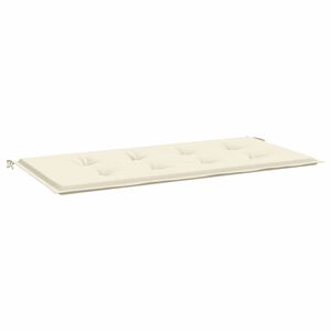 vidaXL B&auml;nkdyna f&ouml;r tr&auml;dg&aring;rden gr&auml;ddvit 100x50x3 cm oxfordtyg