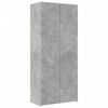 vidaXL H&ouml;gsk&aring;p betonggr&aring; 80x42,5x185 cm konstruerat tr&auml;