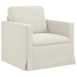 vidaXL Soffa Kr&auml;m 78 x 78 x 80 cm Sammet