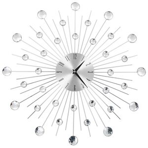 vidaXL V&auml;ggklocka med Quartz-urverk 50 cm modern design