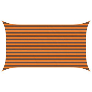 vidaXL Solskugge segel Orange och Brunt 3,5 x 2 m
