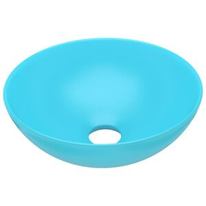 vidaXL Handfat keramik ljusgr&ouml;n rund