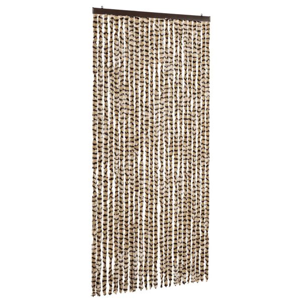 vidaXL Insektsdraperi beige och brun 100x220 cm chenille