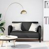 vidaXL Loveseat soffa svart 110 cm konstl&auml;der