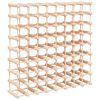 vidaXL Vinst&auml;ll f&ouml;r 72 flaskor 90,5x23x90,5 cm massiv furu