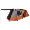 vidaXL Campingtält tunnel 4 personer grå och orange vattentätt