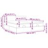 vidaXL Ottoman sängram med madrasser ljusgrå 160x200 cm tyg