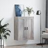 vidaXL Väggskåp grå sonoma 69,5x34x90 cm konstruerat trä