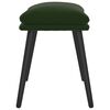 vidaXL Fotpall m&ouml;rkgr&ouml;n 45x29,5x35 cm sammet