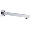 vidaXL Duscharm fyrkantig rostfritt st&aring;l 201 silver 30 cm