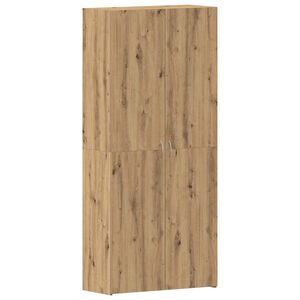 vidaXL Skosk&aring;p 80 x 35.5 x 180 cm Konstruerat tr&auml; Brun