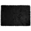 vidaXL Fuskf&auml;ll matta TAFALLA Svart 140 x 200 cm Polyester