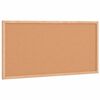 vidaXL Korktavla med massiv fururam 60x30 cm