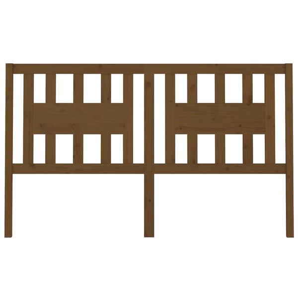 vidaXL Sänggavel honungsbrun 166x4x100 cm massiv furu