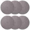vidaXL Jute Placemats 6 st Gr&aring; 100% Tossa Jute