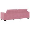 vidaXL Soffset 3 pcs Rosa 221 x 80 x 80 cm Sammet
