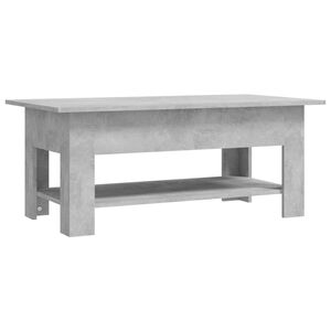 vidaXL Soffbord betonggr&aring; 102x55x42 cm konstruerat tr&auml;
